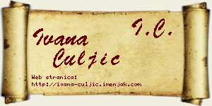 Ivana Čuljić vizit kartica